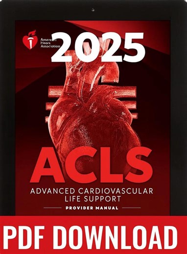 AHA 2025 ACLS Provider Manual Ebook - Etsy