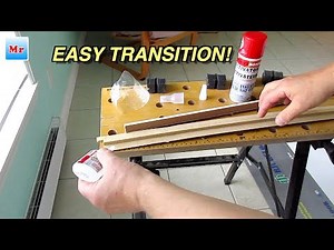 How To Installing Vinyl Plank Flooring|LVP Transition for a Big Elevation Easy DIY