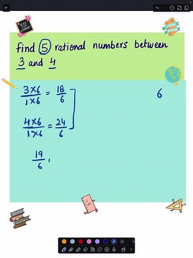 Finding Rational Numbers Between Two Numbers