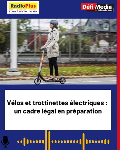 Defimedia.info on Instagram: "Vélos et trottinettes électriques : un cadre légal en préparation Les autorités se penchent actuellement sur l’élaboration d’un cadre légal afin de mieux réglementer l’utilisation des vélos et trottinettes électriques sur nos routes. Parmi les mesures envisagées figurent le port obligatoire du casque, la souscription à une assurance ainsi qu’un encadrement plus strict de leur utilisation. C’est ce qu’a indiqué Iqbal Oozageer, attaché de presse au ministère du Transp