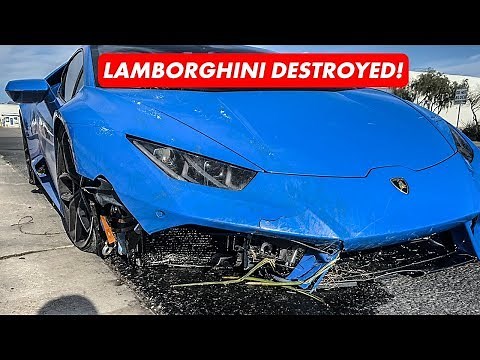 Rare Lamborghini Destroyed in Wrong Way Crash