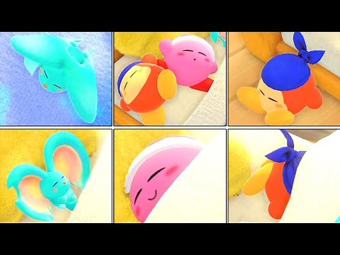 Kirby and the Forgotten Land-Kirby's House All Sleep Animations 【Japanese】