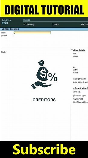 Mastering Tally Prime: How to Create a Ledger Easily in Tally Prime ‪@digitaltutorial425‬ #tallyprime