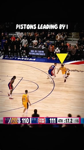 PART 2 - Luka Had to Throw It Up…☄️ Wild Ending Lakers at Pistons #nba #shorts