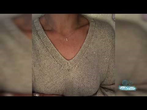 Scollo a V ai ferri.(Maglia per tutti)