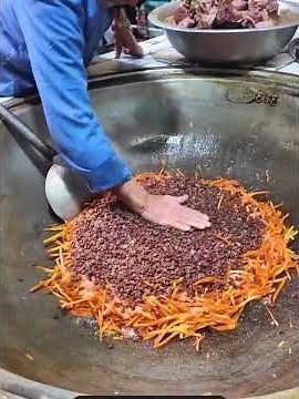 Kabuli Pulao Recipe | 350+ Kg Afghan Giant Meat Pulao Prepared | Afghanistan's Street Food