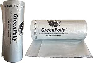 Clear Bags, 64 Gallon, 100% PCR, 80 Count