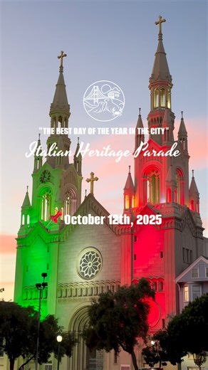 🇮🇹 The 157th San Francisco Italian Heritage Parade 🗓 When: Sunday, October 12, 2025 ⏰ Start Time: 12:30 PM PDT 📍 Route: From Jefferson & Powell Streets (Fisherman’s Wharf), south through North Beach on Columbus Avenue, ending at Washington Square in front of Saints Peter and Paul Church 👀 Viewing: Parade viewing is available along the entire route 💵 Admission: Free ✨ Celebrate Italian pride, culture, and community in the heart of SF! 📍 Tap follow @visit_sf for your daily SF fix! #visit_sf
