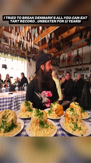 @Beard Meats Food i tried to break Denmark’s all-you-can-eat tart record… #foodchallenge #food #mukbang #foodie #eating