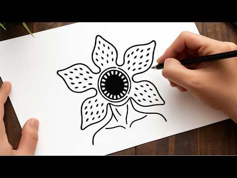 How to Draw a Demogorgon Step by Step | Easy Stranger Things Drawing Tutorial