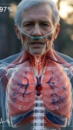 How Emphysema Slowly Destroys Your Lungs 😮‍💨 | 3D Animation #shorts