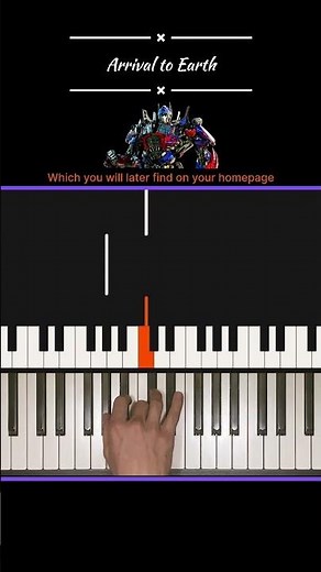 Transformers - Arrival To Earth (Easy) #piano #tutorial #easy #beginners #shorts #transformers