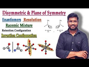 9.Plane of Symmetry Enantiomers Racemic Mixture Retention Inversion Configuration