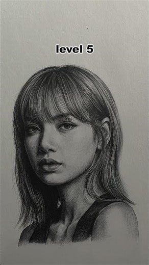 7 Levels of BLACKPINK Lisa Drawing! 🖤💖 #art #shorts #lisa