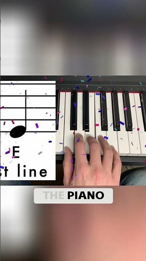 Learn Piano Notes: Easy E Note for Beginners #shorts