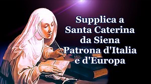 29 Aprile: SANTA CATERINA DA SIENA (PATRONA d'ITALIA). Siena, 25 marzo 1347 - Roma, 29 aprile 1380 Nata nel 1347 Caterina non va a scuola, non ha maestri. I suoi avviano discorsi di maritaggio quando lei è sui 12 anni. E lei dice di no, sempre. E la spunta. Del resto chiede solo una stanzetta che sarà la sua "cella" di terziaria domenicana (o Mantellata, per l'abito bianco e il mantello nero). La stanzetta si fa cenacolo di artisti e di dotti, di religiosi, di professionisti, tutti più istruiti 
