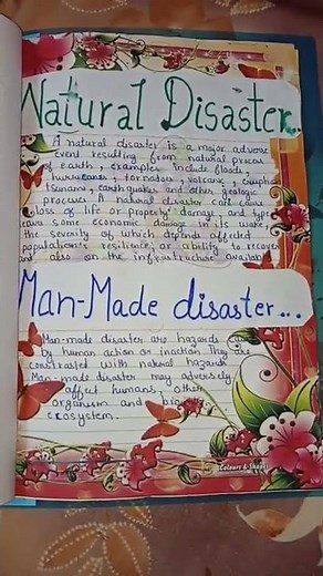 disaster management project for class 9 (part 1) part 2 in description ✨
