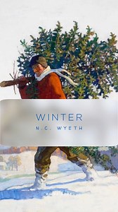 N.C. Wyeth (1882–1945) was one of America’s most influential illustrators, creating iconic images for Scribner’s, Harper’s, Century Magazine, and publishers such as Charles Scribner’s Sons. He is best known for illustrating classic adventure books including Treasure Island, Kidnapped, Robinson Crusoe, and The Last of the Mohicans, bringing cinematic drama and emotional depth to stories read by generations of children and adults alike. Among his most beloved winter works is the scene of children 