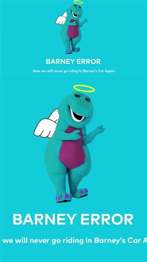 ANGEL BARNEY #funny #barneyerror #crazy #nintendoswitch2 #barney #angels #systemfailure