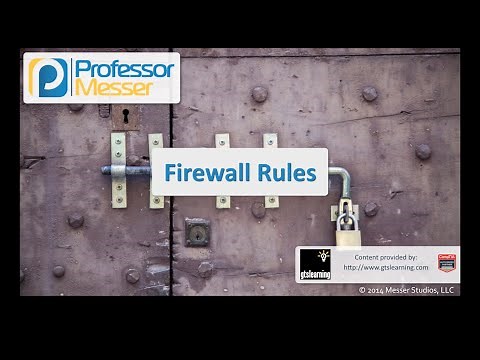 Firewall Rules - CompTIA Security+ SY0-401: 1.2