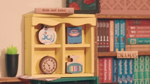 Rolife DIY Book Nook Kit 3D Wooden Puzzles for Adults 8.6" Bookstore Miniature House Kit Booknook Bookshelf Insert Decor with LED Lights Craft Kits Family Project Gifts for Adults Women Men