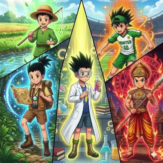 Anime character styles