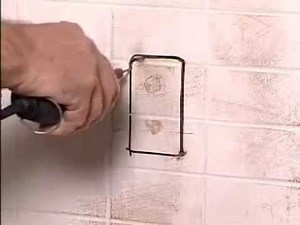 Blind Mark Paneling Single Gang Electrical Outlet Box Cutouts With NO Measuring How To