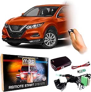 MPC Factory Remote Activated Remote Start Kit Compatible with 2017-2022 Nissan Rogue Sport - Push-to-Start - Gas - Plugin T-Harness - USA Based Tech Support