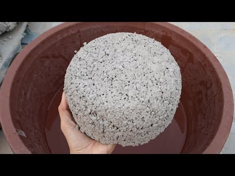New video Cement gritty water crumbling satisfying