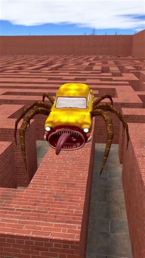 Bus Eater Wants To Hurt Car Eater In Maze #shorts