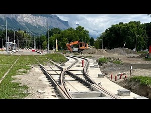 Prolongement du tram D Grenoble ; Avancée des travaux 30 Juin 2024 Ep6