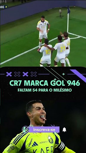 Cristiano Ronaldo chega a 946 gols e segue em busca dos 1000! 🔥⚽ | CR7 Histórico