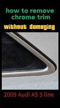 how to remove chrome trim without damaging the chrome #how #remove #trim #chrome