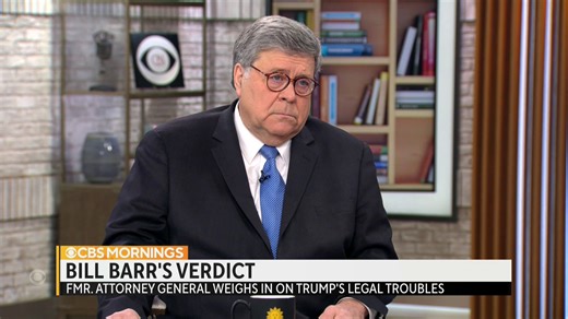 “This is not a case of the DOJ conducting a witch hunt”: Former Trump AG and author Bill Barr speaks about the special counsel investigation into the former president, adding that he would “bet” an indictment is near. https://cbsn.ws/3Ngx9Xg | CBS Mornings