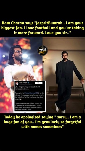 Bumrah plays Football⚽️Ram Charan Apologizes! 😅👀#ramcharan #jaspritbumrah