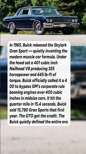 The Buick That Invented the Modern Muscle Car #shorts #automobile #cars