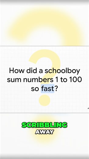 Math Genius SOLVES Impossible Problem! Gauss's Secret! #shorts