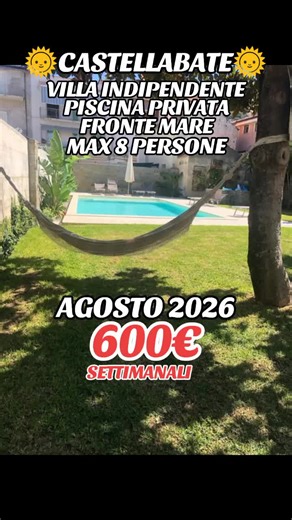 VILLA INDIPENDENTE A SANTA MARIA DI CASTELLABATE FRONTE MARE CON PISCINA PRIVATA case vacanze casa al mare case vacanze economiche gaeta formia Sperlonga gallipoli porto cesareo vacanze estate 2026 agosto 2026 agropoli Castellabate san vito lo capo tropea