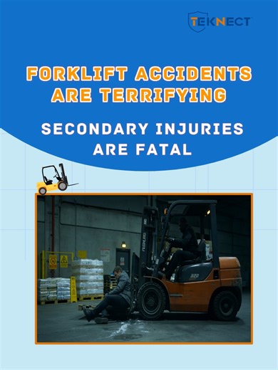 ⚠️ Forklift Accidents Aren’t Fatal — Secondary Injuries Kill Think forklift crashes are the biggest risk? Wrong! Secondary injuries are what turn incidents fatal. Watch this clip to see how easy accidents happen. Two non‑negotiable safety rules: no standing on forklift forks, always pull the parking brake when exiting. Small safety habits save lives in busy warehouse environments. Don’t overlook simple safety steps! #ForkliftSafetyTips #WorkplaceHazards #WarehouseLife #SafetyFirst #Logistics