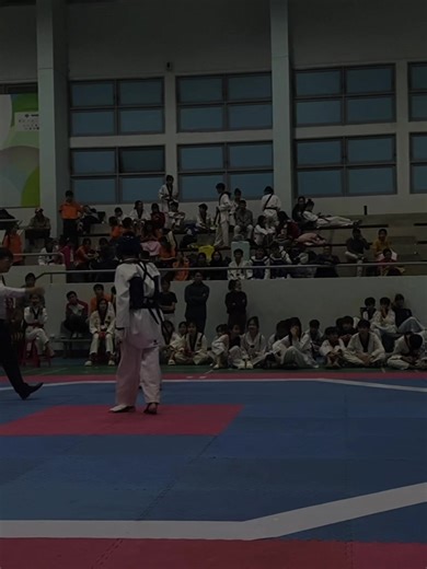 Exciting Taekwondo Sparring Match Highlights