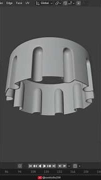 how properly create this hard surface model in blender #blender #3dmodeling #tutorial #shorts