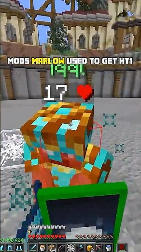 Mods MARLOW Used to Get HT1 😲😲😲 #minecraft #marlow #mcpvp