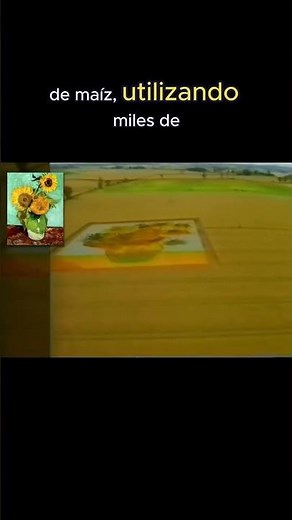 In 1991, Vincent van Gogh's famous painting Sunflowers in a Cornfield was recreated. #trivia