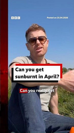 Can you get sunburnt in April? #Sunburn #BBCWeather #BBCNews