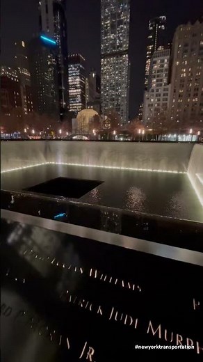 Reflecting Pool at World Trade Center Ground Zero - South Tower New York City