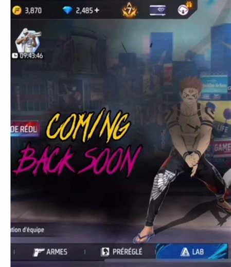 Free Fire Player Return Announcement