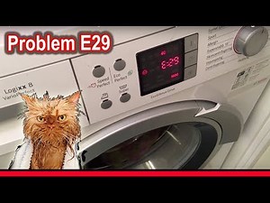 Problem E29 broken Bosch Siemens laundry machine – water failure - amazing solution!