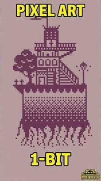 1-Bit Pixel Art: Military Guard Post