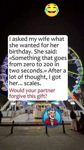 😂 Best Birthday Gift Zero to 200 Fast #funny #humor #jokes #marriage
