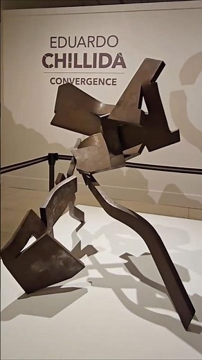 Eduardo Chillida sculptures art show Convergence at the San Diego Museum of Art